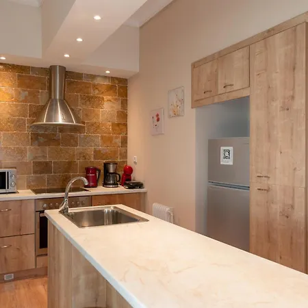 Contemporary Made Of Wood And Stone. Apartmán *